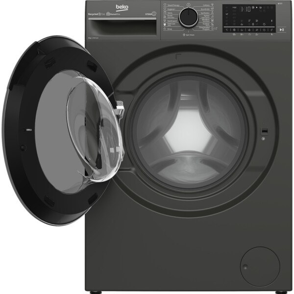Washing machine BEKO B3WF U 59415 M/ GREY 9.0 kg, 1400 об/min, INVERTER MOTOR