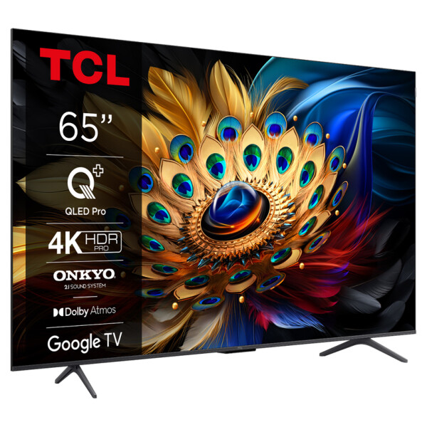 TV TCL UHD 65C61B 4K Ultra HD QLED SMART TV, GOOGLE TV, 65.0 ", 164.0 см