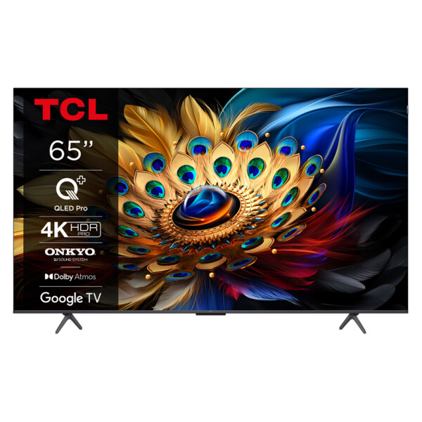 TV TCL UHD 65C61B 4K Ultra HD QLED SMART TV, GOOGLE TV, 65.0 ", 164.0 см